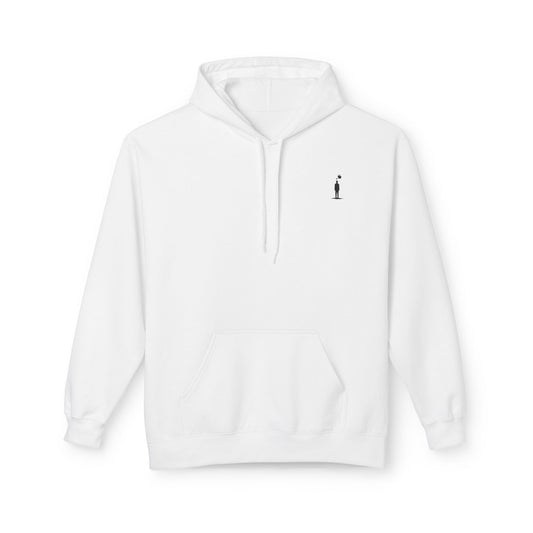M&M Growth Hoodie — "life isn't hard, growing is..." Inspirational Fleece Hoodie