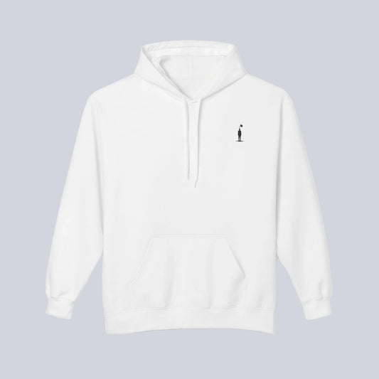 M&M Growth Hoodie — "life isn't hard, growing is..." Inspirational Fleece Hoodie