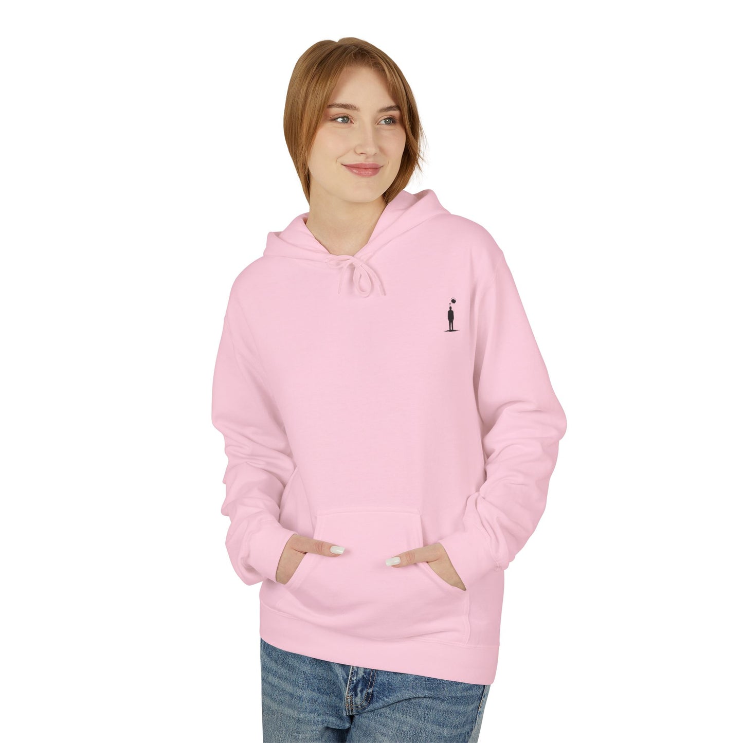 M&M Growth Hoodie — "life isn't hard, growing is..." Inspirational Fleece Hoodie