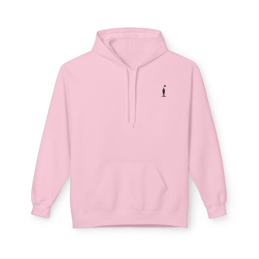 M&M Growth Hoodie — "life isn't hard, growing is..." Inspirational Fleece Hoodie