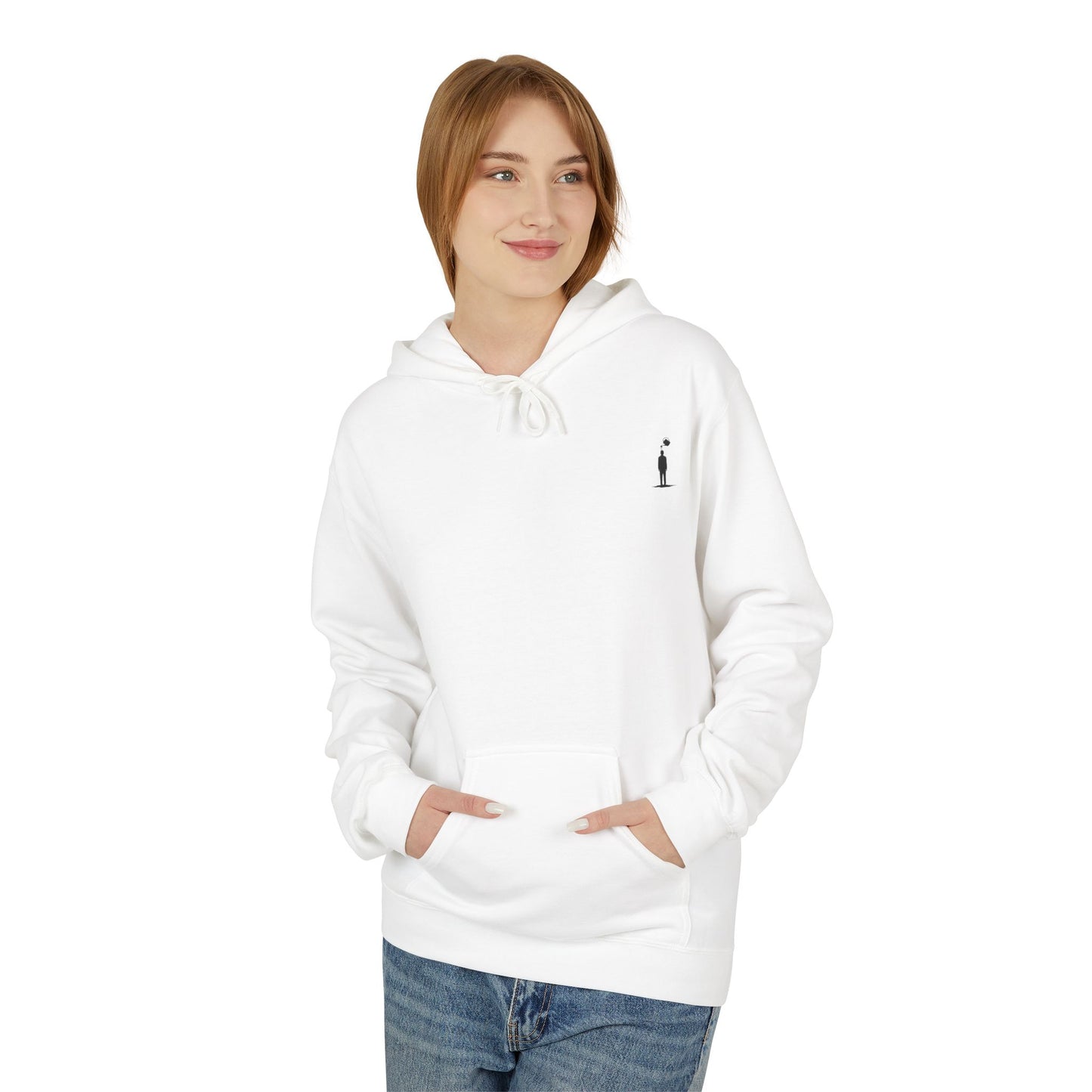 M&M Growth Hoodie — "life isn't hard, growing is..." Inspirational Fleece Hoodie