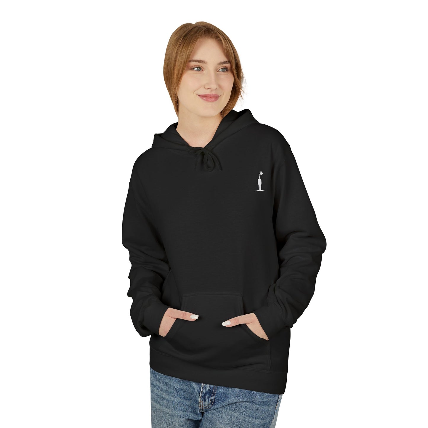 M&M Growth Hoodie — "life isn't hard, growing is..." Inspirational Fleece Hoodie