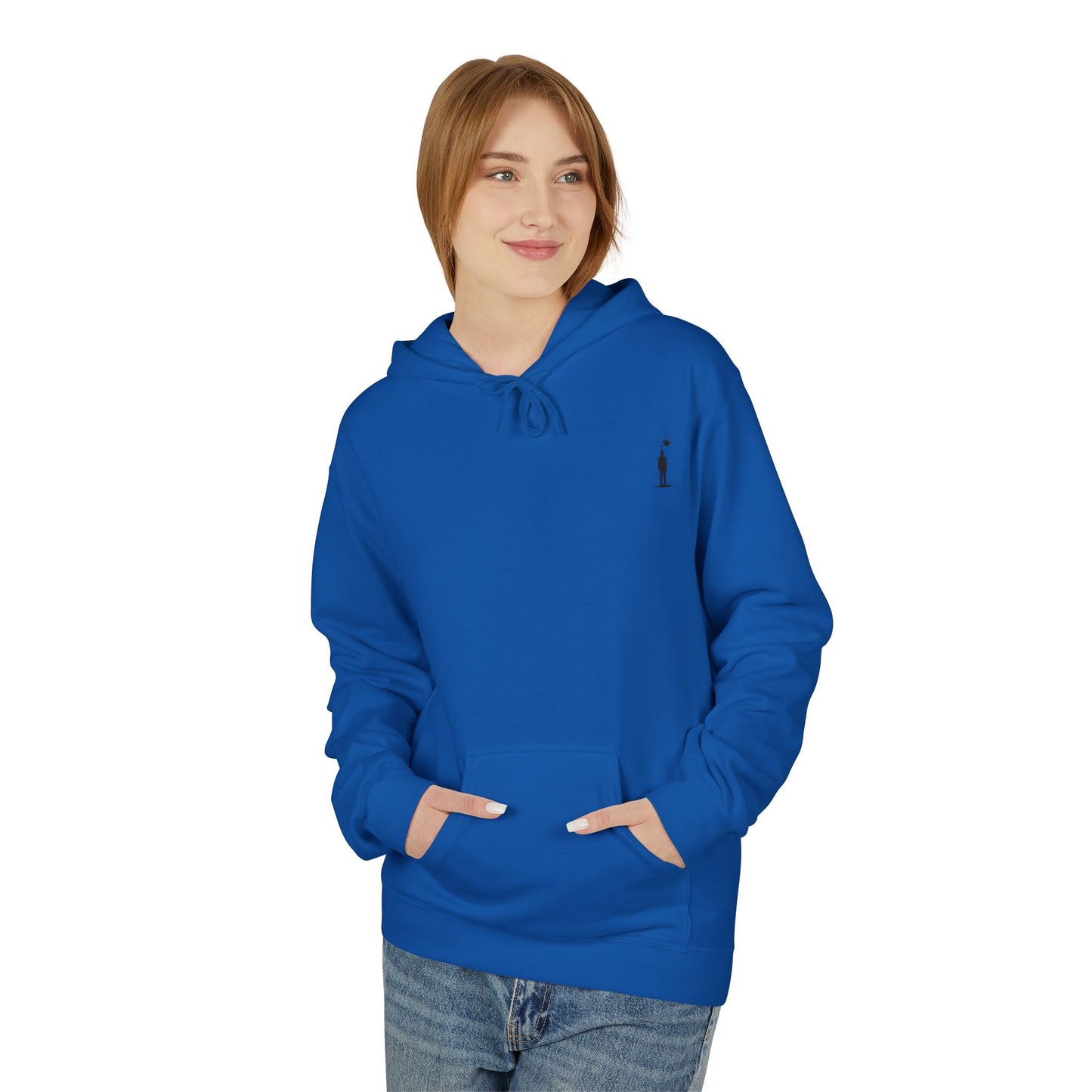 M&M Growth Hoodie — "life isn't hard, growing is..." Inspirational Fleece Hoodie